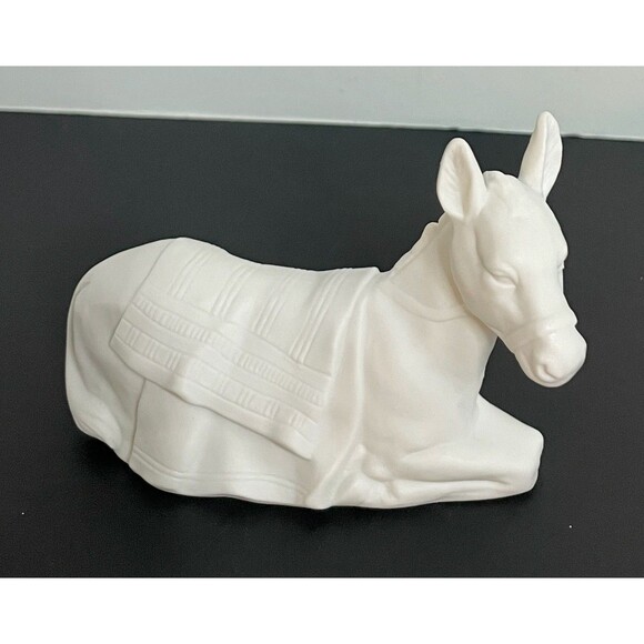 Avon Nativity Figurine THE DONKEY White Porcelain Christmas Decor - Picture 8 of 8